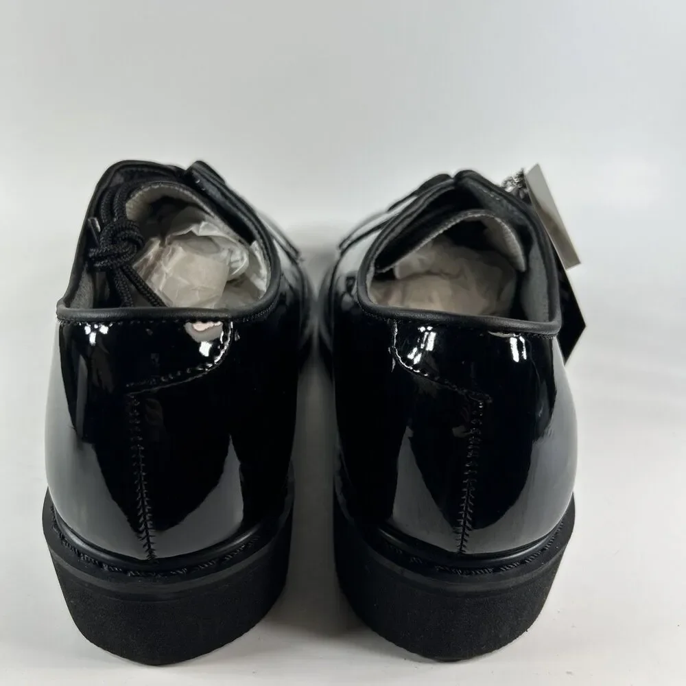 Rothco High Gloss Oxford Shoes Mens 10R Black Military Uniform Dress Shiny